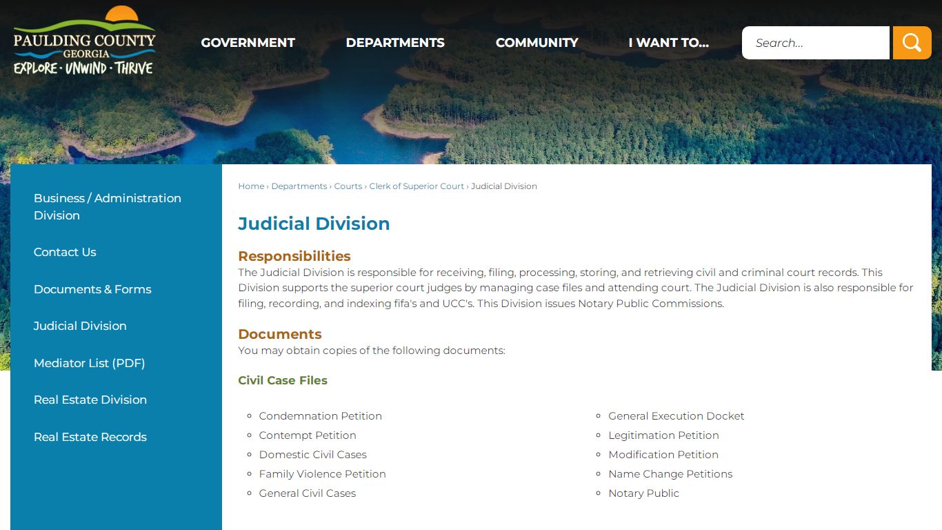 Judicial Division | Paulding County, GA
